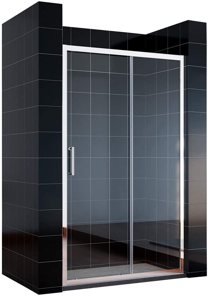 110x185cm Duschkabine Duschabtrennung Schiebetür Duschtür Echtglas Glas Dusche