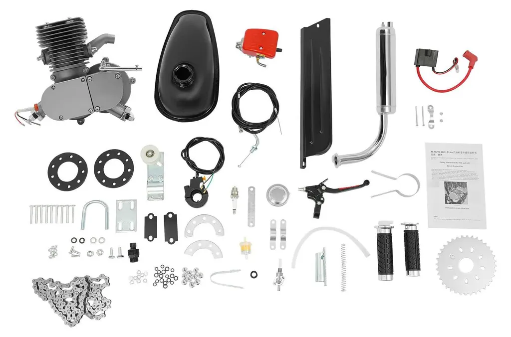 Kit conversion vélo moteur 100cc 2 temps pignon 36 dents performant