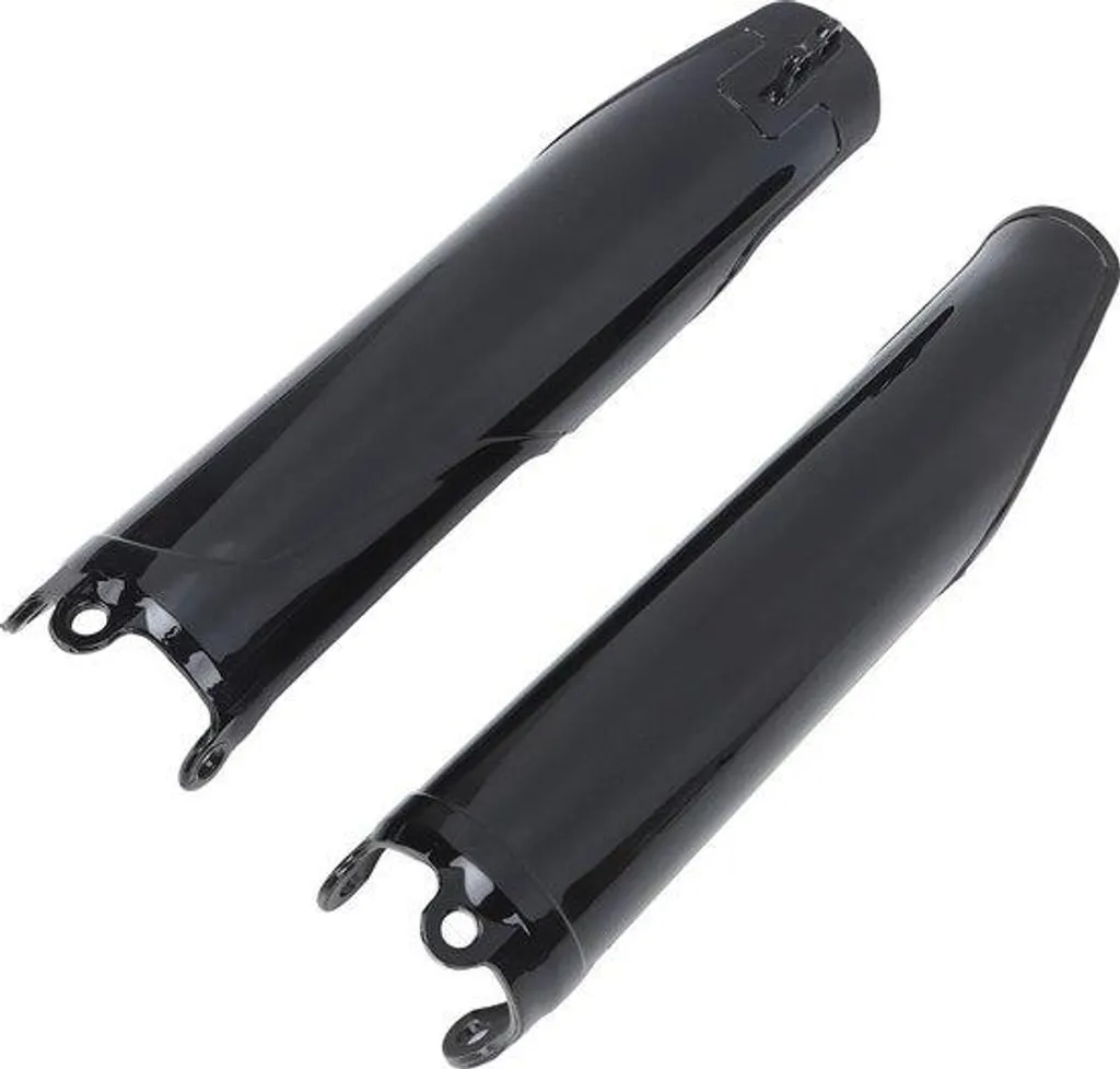 Caches de fourche noirs brillants moto lot de 2 tubes de 39mm à 41mm