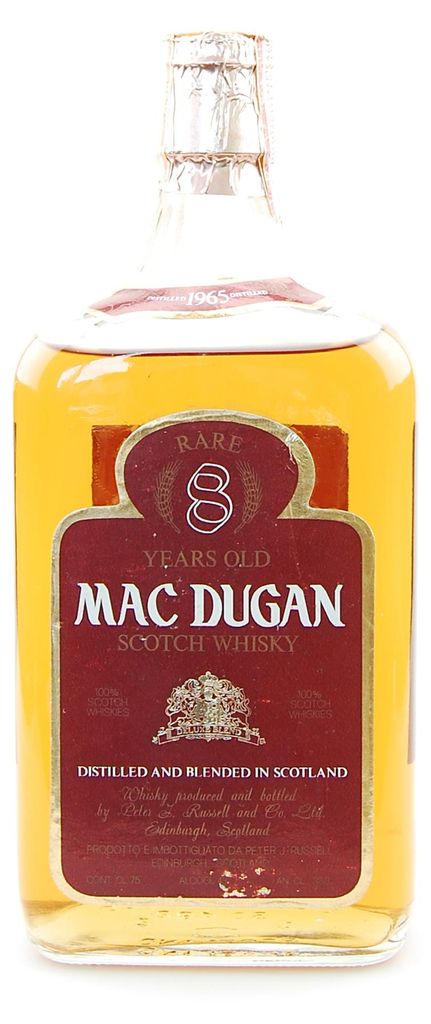 Whisky 1965 Mac Dugan Rare 8 Years Blended Scotch