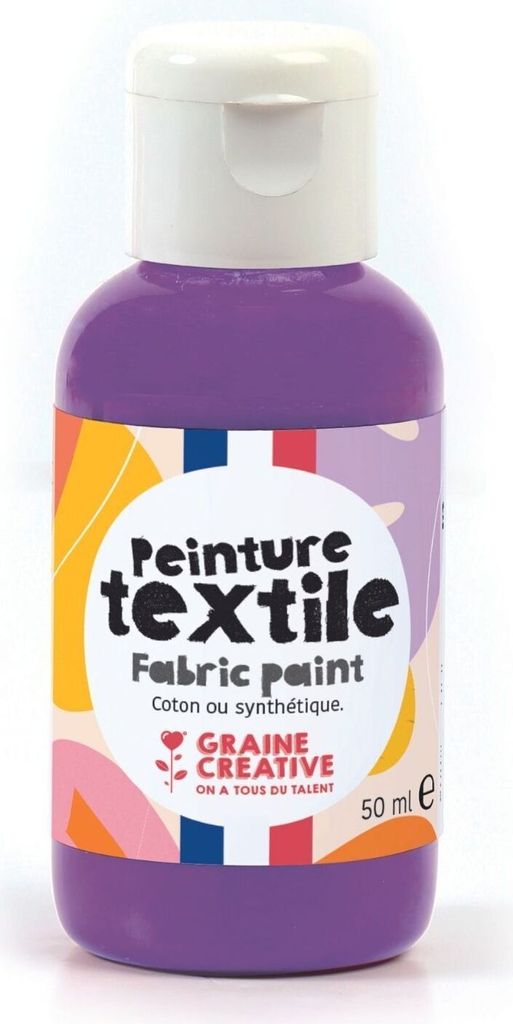 Textilfarbe violett 50 ml – Graine Creative