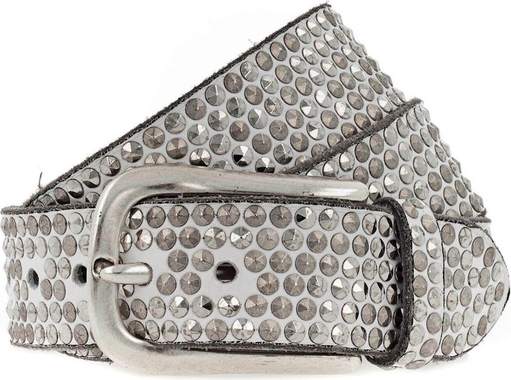 b.belt Zoe Nietengürtel W90 White