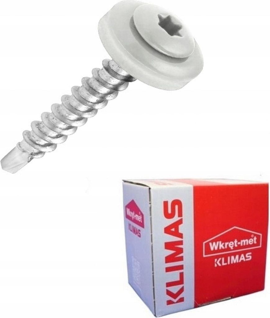 KLIMAS WDD Viti da lattoniere per lamiera RAL 9003 bianco Immagine del prodotto 
