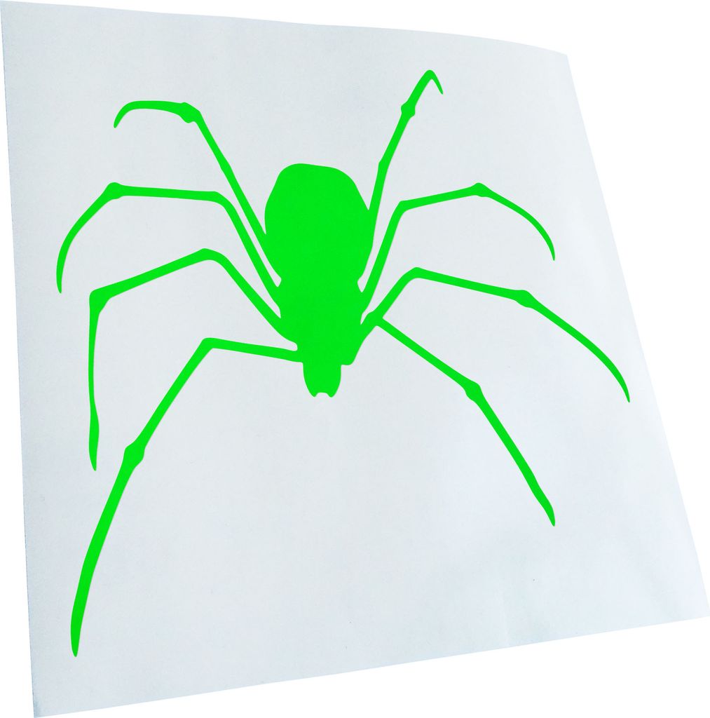 hauptsachebeklebt Kiwistar - Autoaufkleber - Spinne Spider Silhouette 2 Heckscheibe - Aufkleber für Auto Kfz Fahrrad, LKW, Truck Mofa