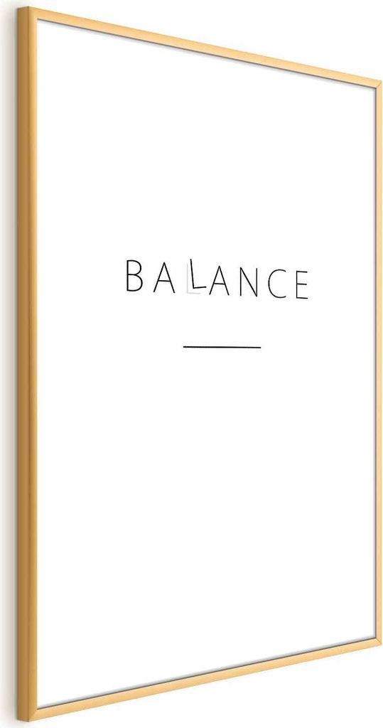 Posterpapier Poster - Balance 60x90 cm Text m-A-0863-ao-a