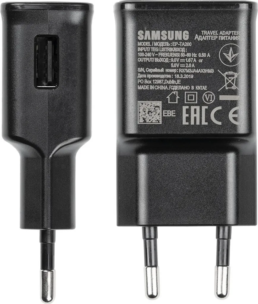 Adattatore di rete originale Samsung caricatore veloce + cavo di ricarica USB C EP-TA200 Fast Charger cavo dati caricatore di rete adattatore di ricarica Galaxy S9 S10 S20 / S20 Plus / S20 Ultra / Note 10 Plus / Note 20 Ultra / A40 A50 A70 A71 A51 A41 A42 A21s A30s S8 Plus Nero - 8