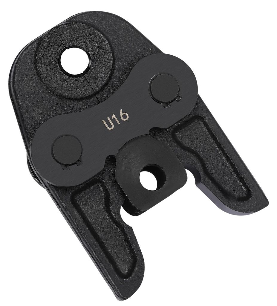 Pressbacke - U16 Rohrpressbacke - Cr40-Stahl - Austauschbar - Für Presszange/Installationsrohre - U-Profil 16 mm - Dunkelblau