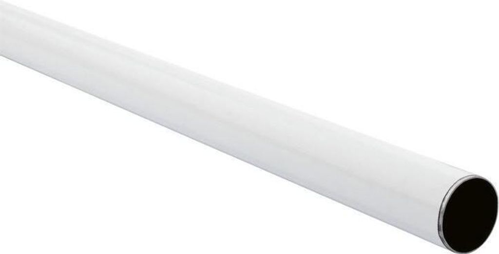 Šatní tyč Ø 25x1500mm, bílá Obrázek produktu 