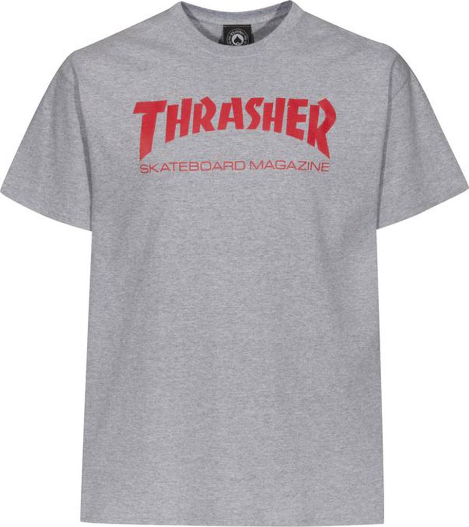 Thrasher T-shirt 110260 in Grey color size large