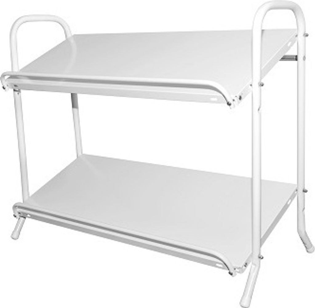 SCHULTE Regalwelt Getränkekistenregal für bis zu 6 Kisten, 74,5x95x40 cm (HxBxT), Traglast pro Ebene ca. 60 Kg, weiß, Getränkeregal, Bierkisten...