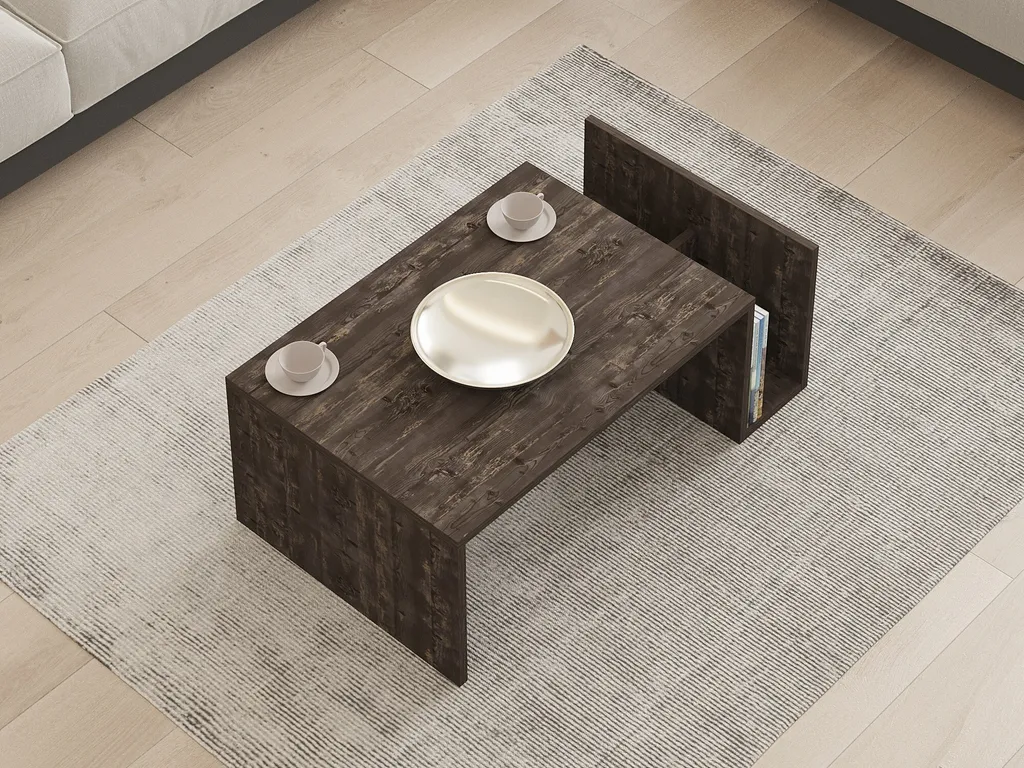 Table Basse Anthracite Anti-Rayures - Table de Salon Durable Memo - 3