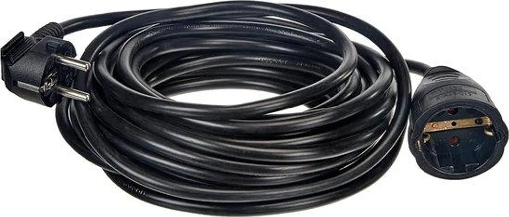 Rallonge 10m pour bureau et salon H05VV-F 3G1.5 noire discrète