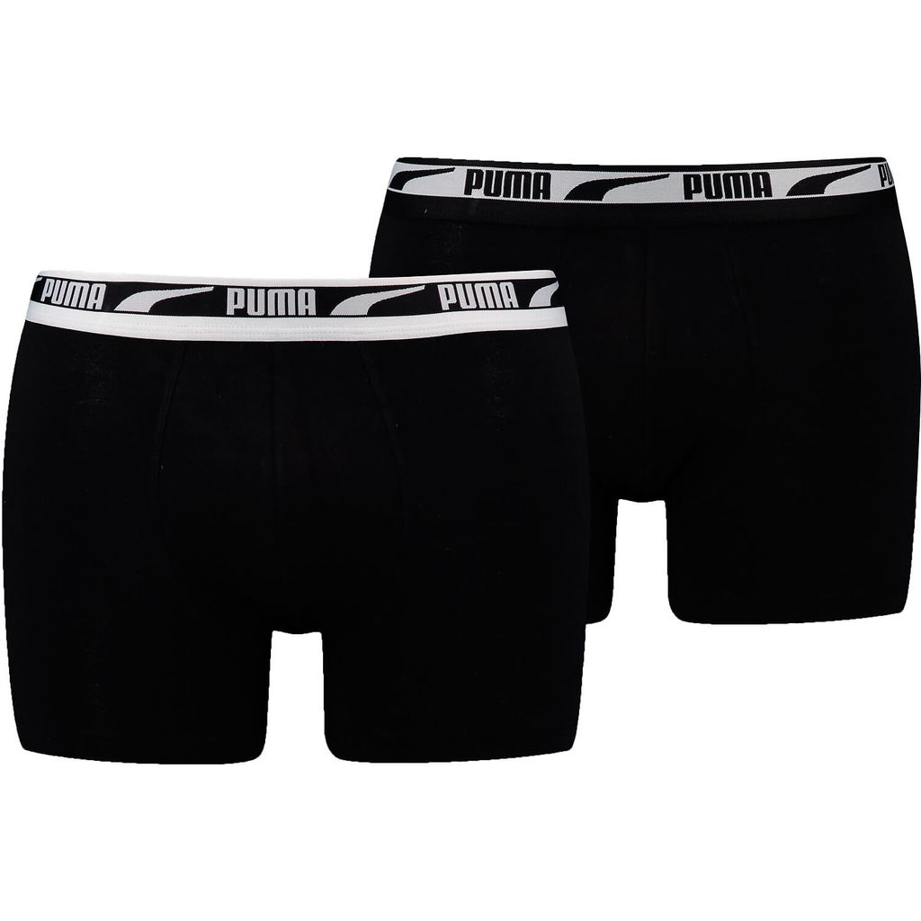 PUMA MEN MULTI LOGO BOXER 2P Herren Boxershorts, Größe:L, Farbe:Black