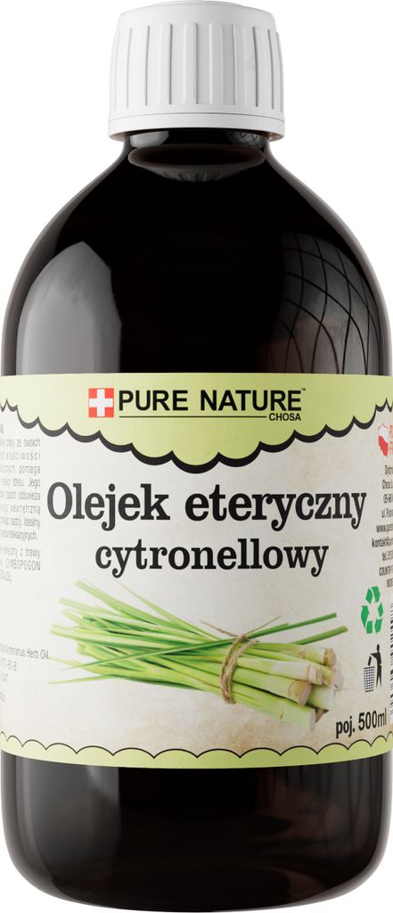 PURE CHEMICAL | Ätherisches Citronellaöl | Natürlich | Citronellaöl | 0,5 L