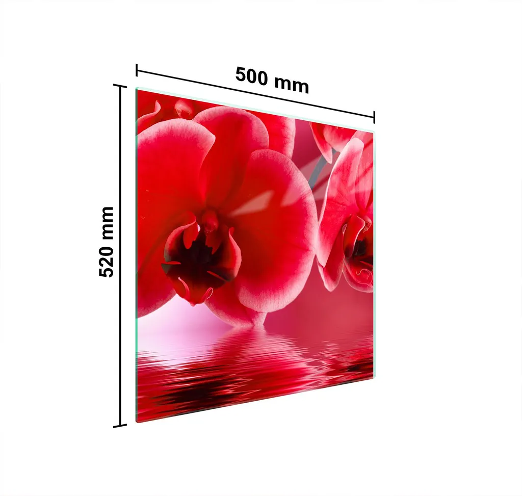 Piastra Vetro Orchidee 50x52: Il Must-Have per la tua Cucina Zen - 2