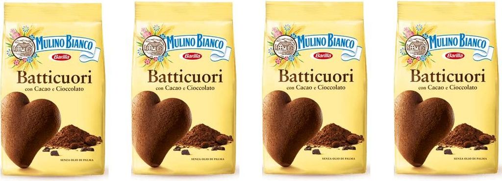 Mulino Bianco Kekse "Batticuori" (350g) - 4er Pack of 350 g Produktbild 