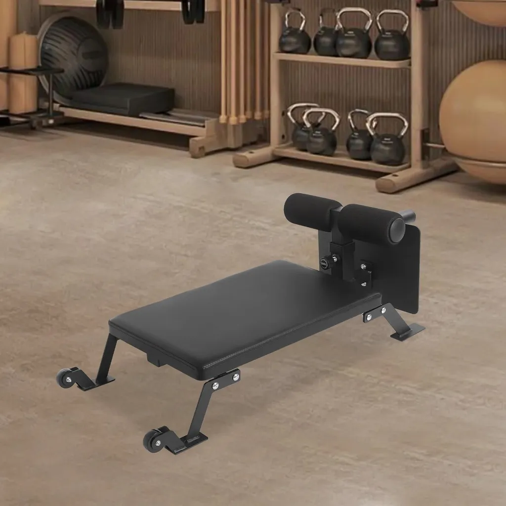 Musculation des cuisses à la maison : banc de flexion noir robuste