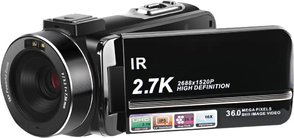 Caméra compacte INF 2.7K pour Vlogs - 36MP & Zoom 16x Vision Nocturne
