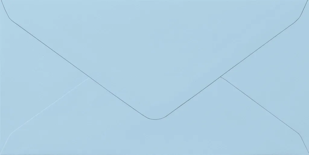 Enveloppe pour Faire-part et Invitations Bleu Clair 110 x 220 mm Heyda