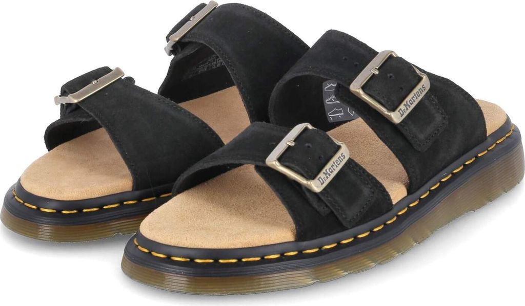 Dr. Martens Herren Pantoletten JOSEF Schwarz Rauleder Größe: 45