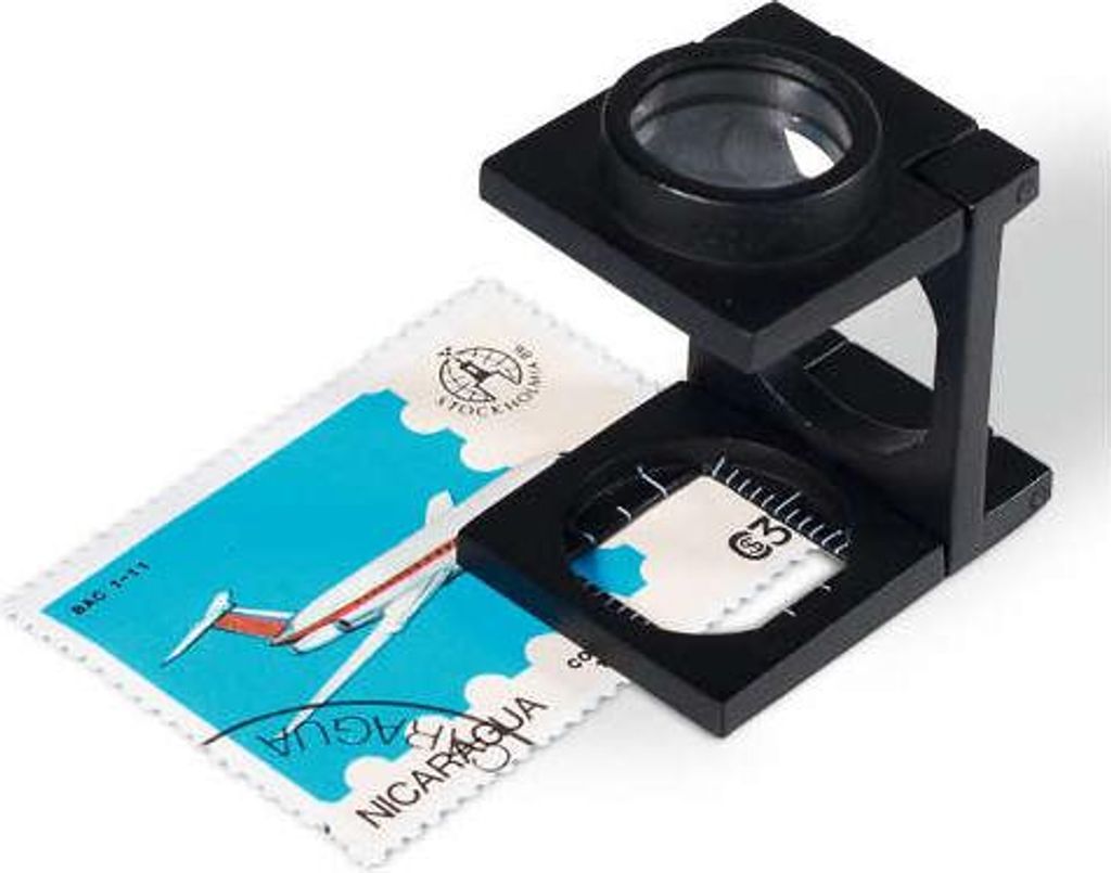 LEUCHTTURM Fadenzähler Metall in schwarz 10-fach Produktbild 