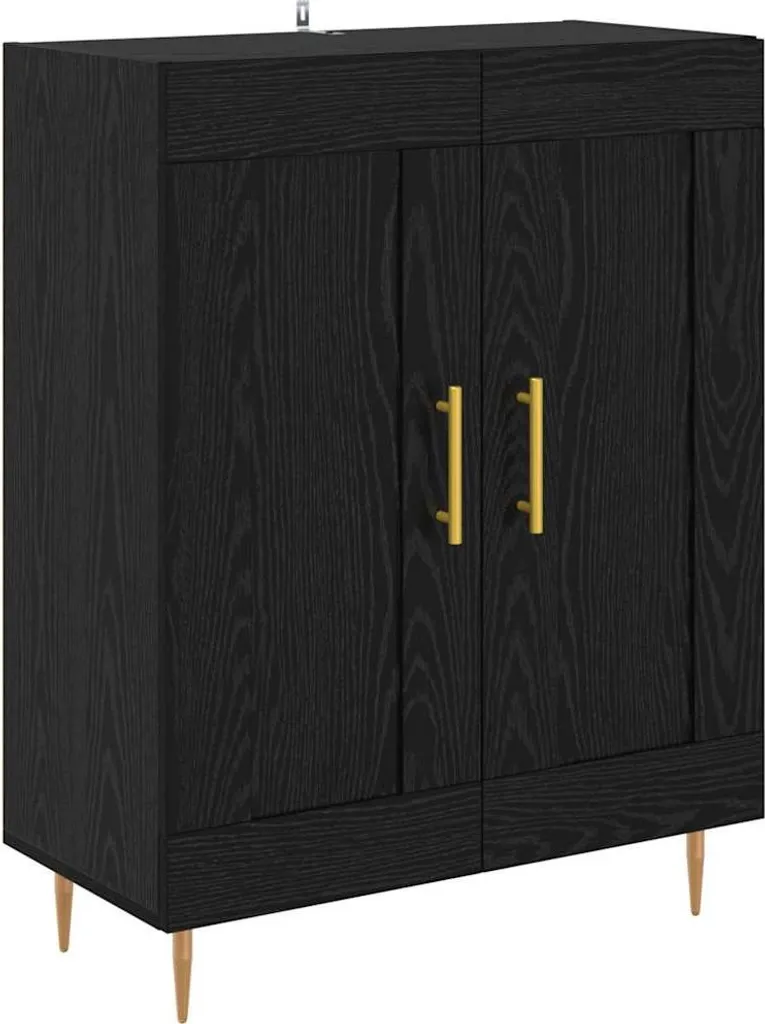 SYFAX™ Mobile Contenitore Nero 69,5 cm - Credenza Moderna in Rovere