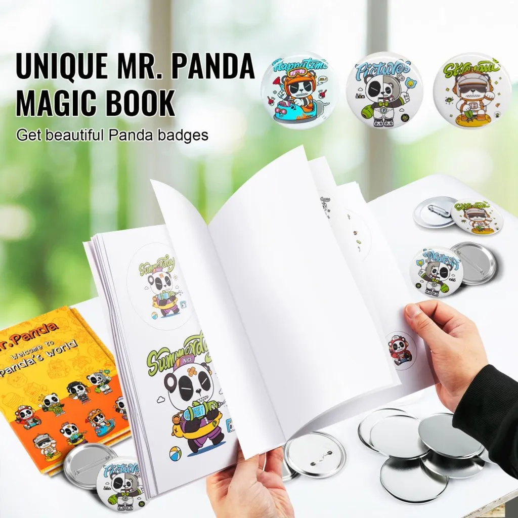 Machine à fabriquer des badges 25mm avec 500 sets et découpeuse précise