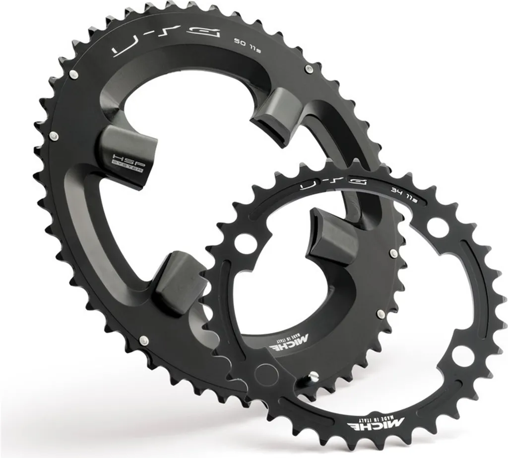 Plateau Miche Noir 50 Dents Super11 UTG Shim pour Ultegra 6800 11V
