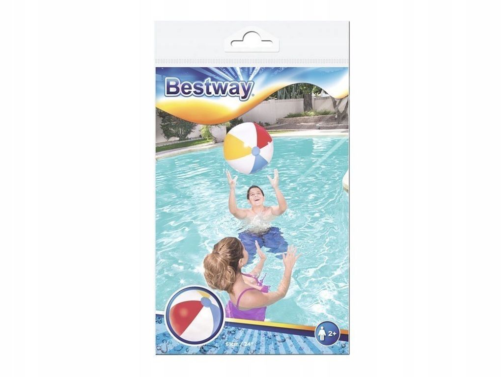 Nadmuchiwana piłka plażowa, 61 cm Zdjęcie produktu 6