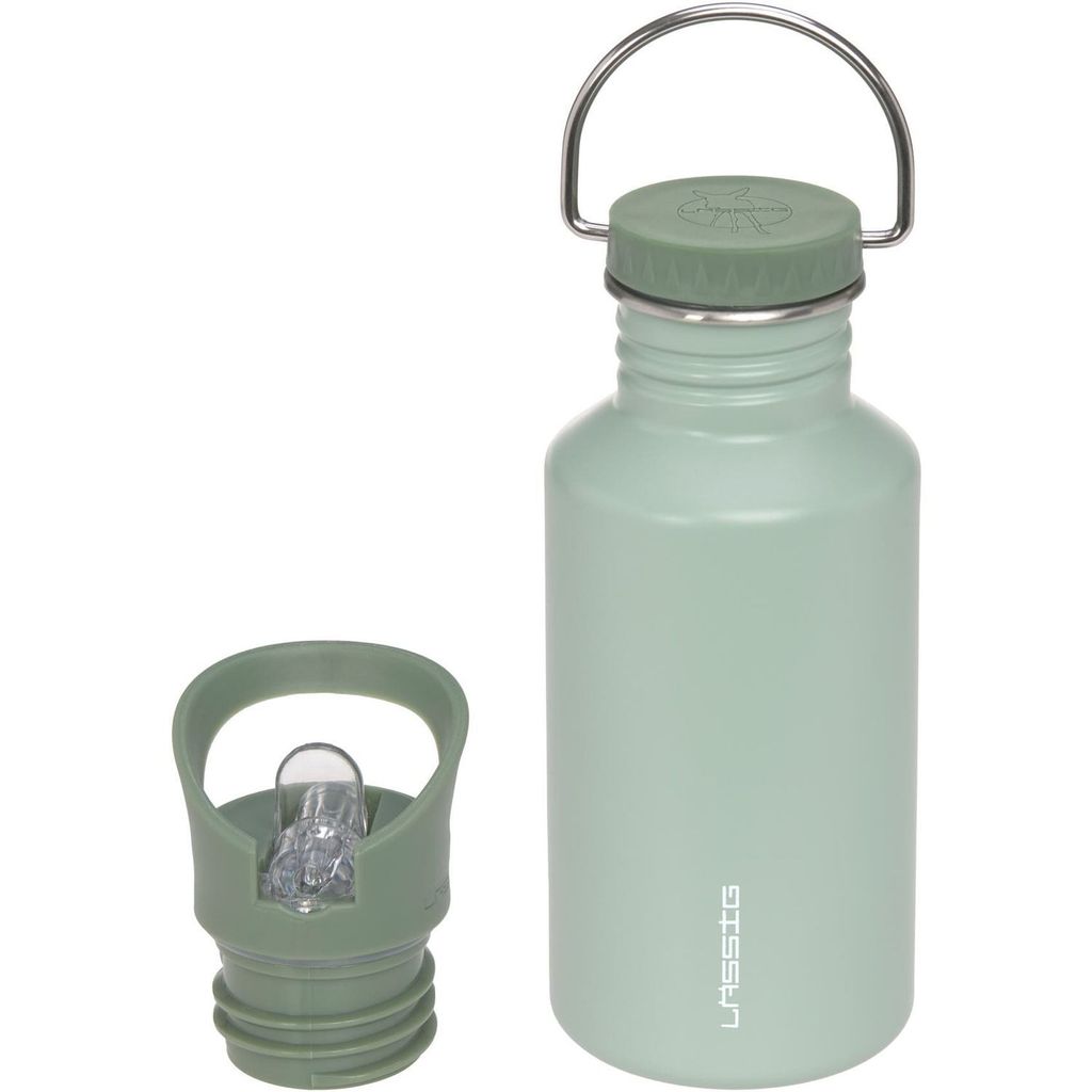 Lässig Unique Steel Green Edelstahl Trinkflasche Produktbild 