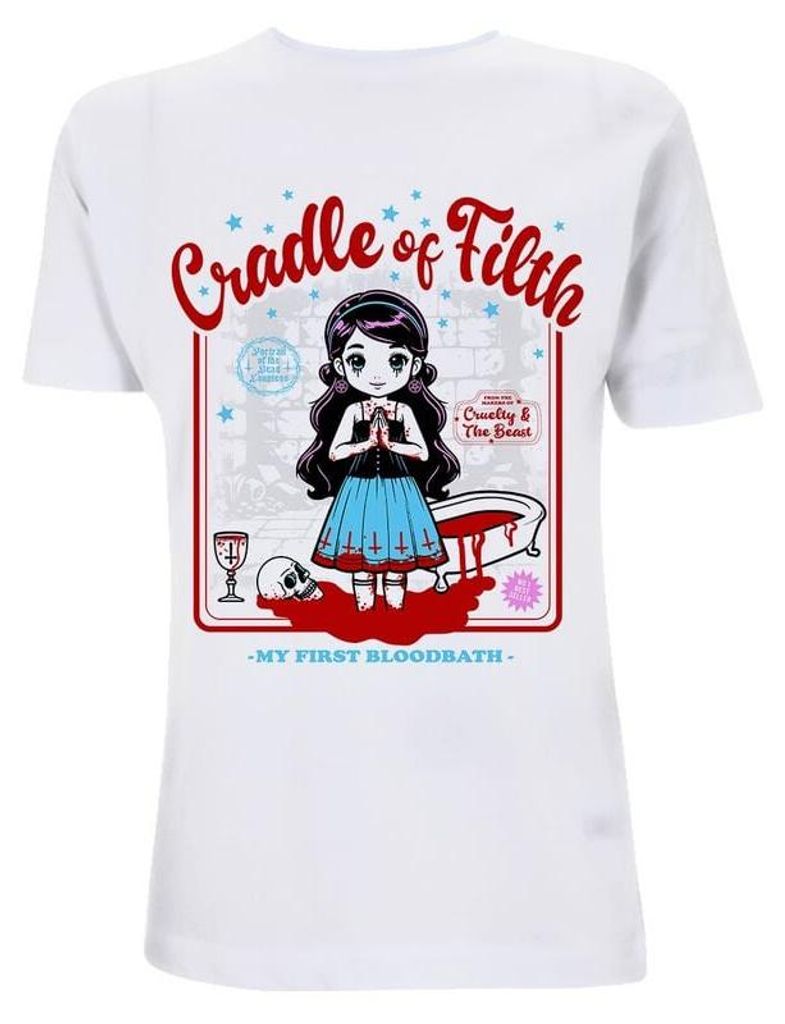 Cradle Of Filth T-Shirt Herren My First Blood Bath weiß L