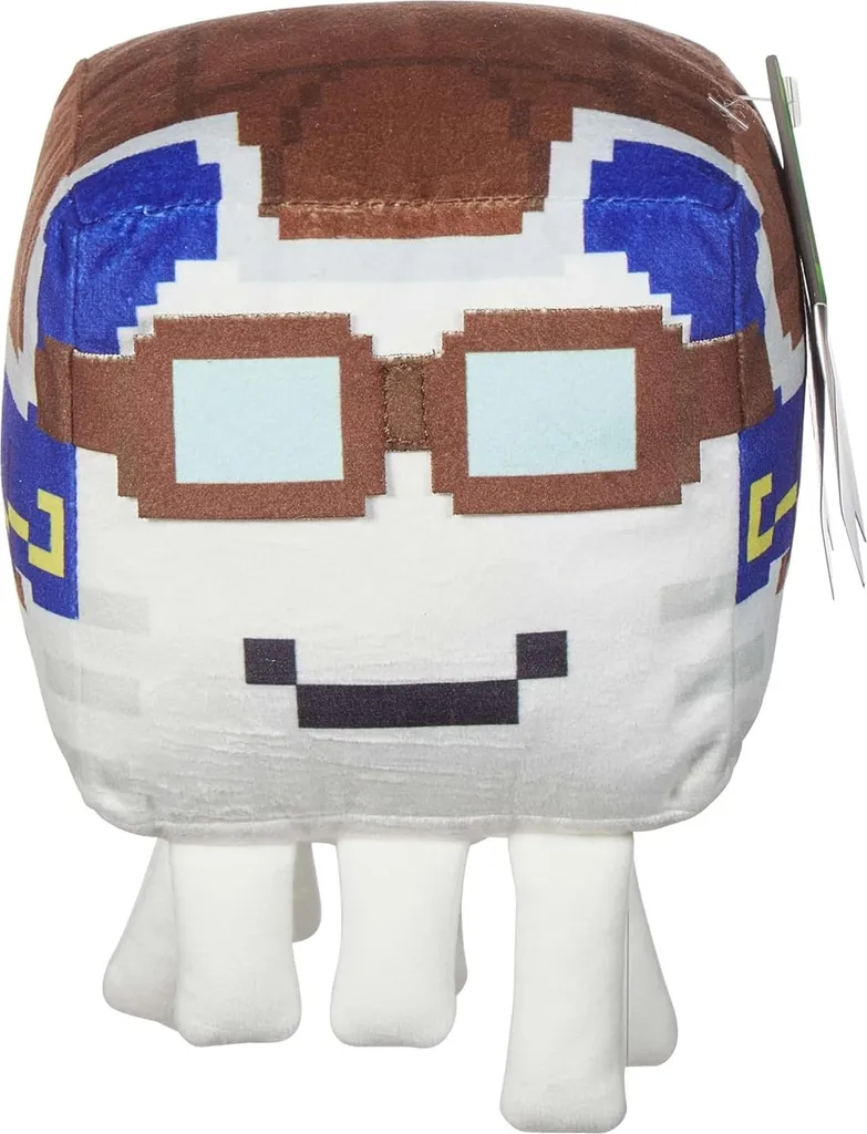 Peluche Minecraft Ghast Happy 20 cm : Le Monstre Enfin Doux à Câliner