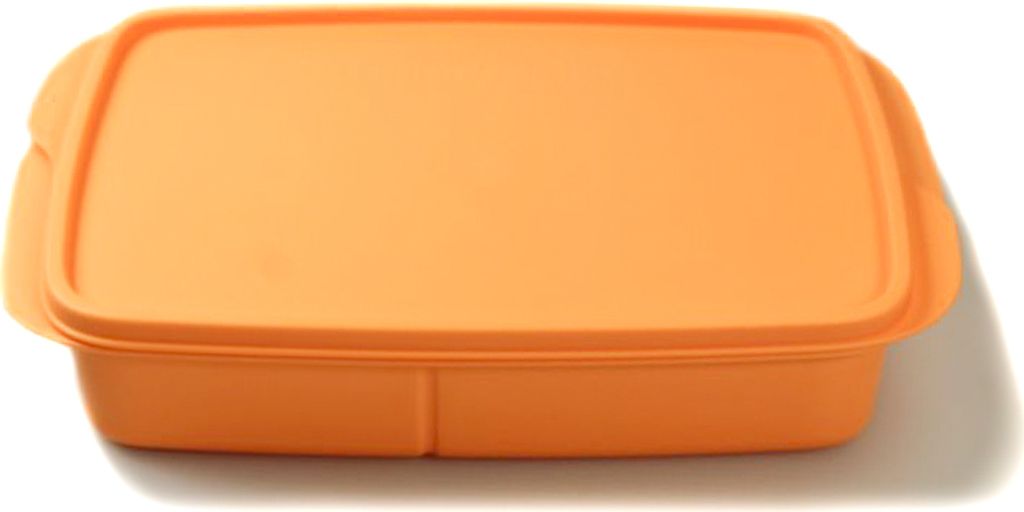 TUPPERWARE To Go Lunchbox 1 L arancione con divisorio Immagine del prodotto 