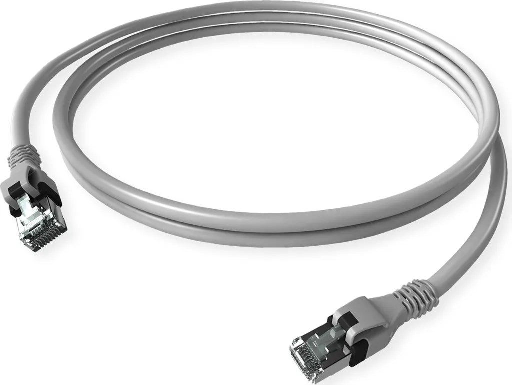 Cavo LAN EasyLan Cat.6 2m Grigio - Sistema PushPull DualBoot Professionale