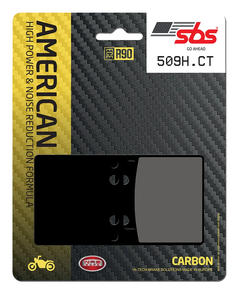 Améliorer le freinage moto avec les plaquettes SBS 509H.CT Street Carbon