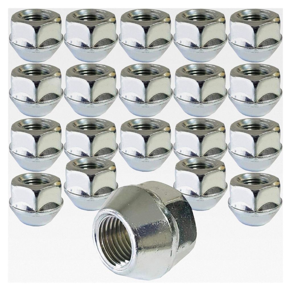 20 Stück Radmutter offen Kegelbund M12 x 1,5 60° kompatibel mit KIA