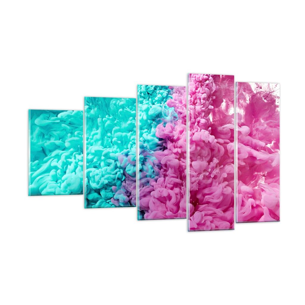 Bilder auf glas - Abstraktion modern - 100x60cm - Glasbilder - Wandbilder - Kunstdruck - zum Aufhängen bereit - Wanddekoration aus Glas - Glas Bil...