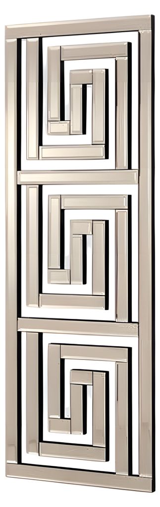 Grauer Spiegel aus Glas modern elegant für Wohnraum und Flur