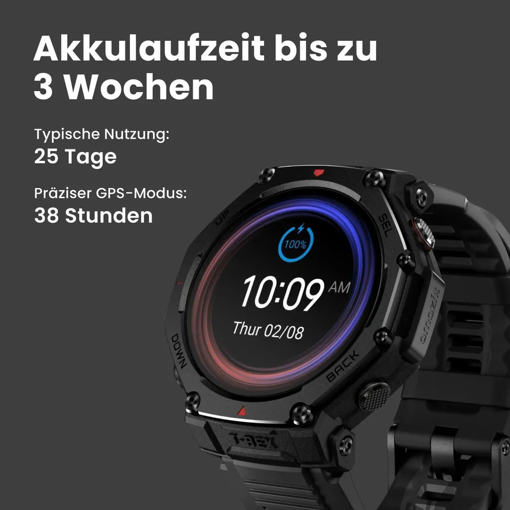 Amazfit T-Rex 3 Pro Écran AMOLED 1,32" Haute Résolution et GPS de Précision - 7