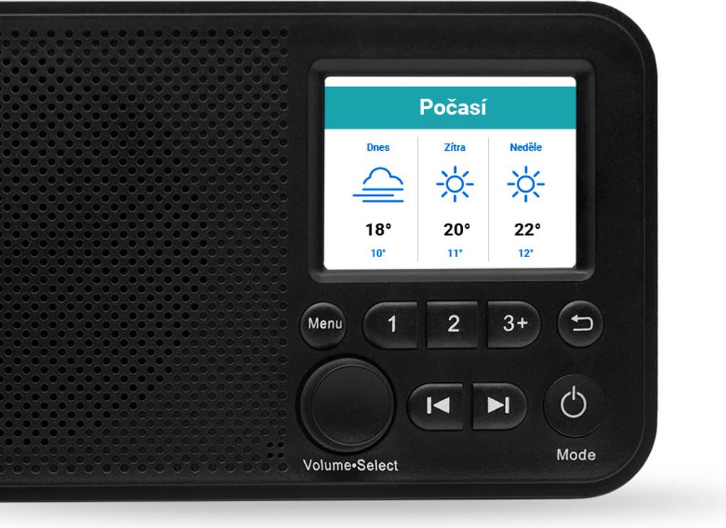 TESLA Sound DAB75 rádio s DAB+ certifikáciou Obrázok produktu 4