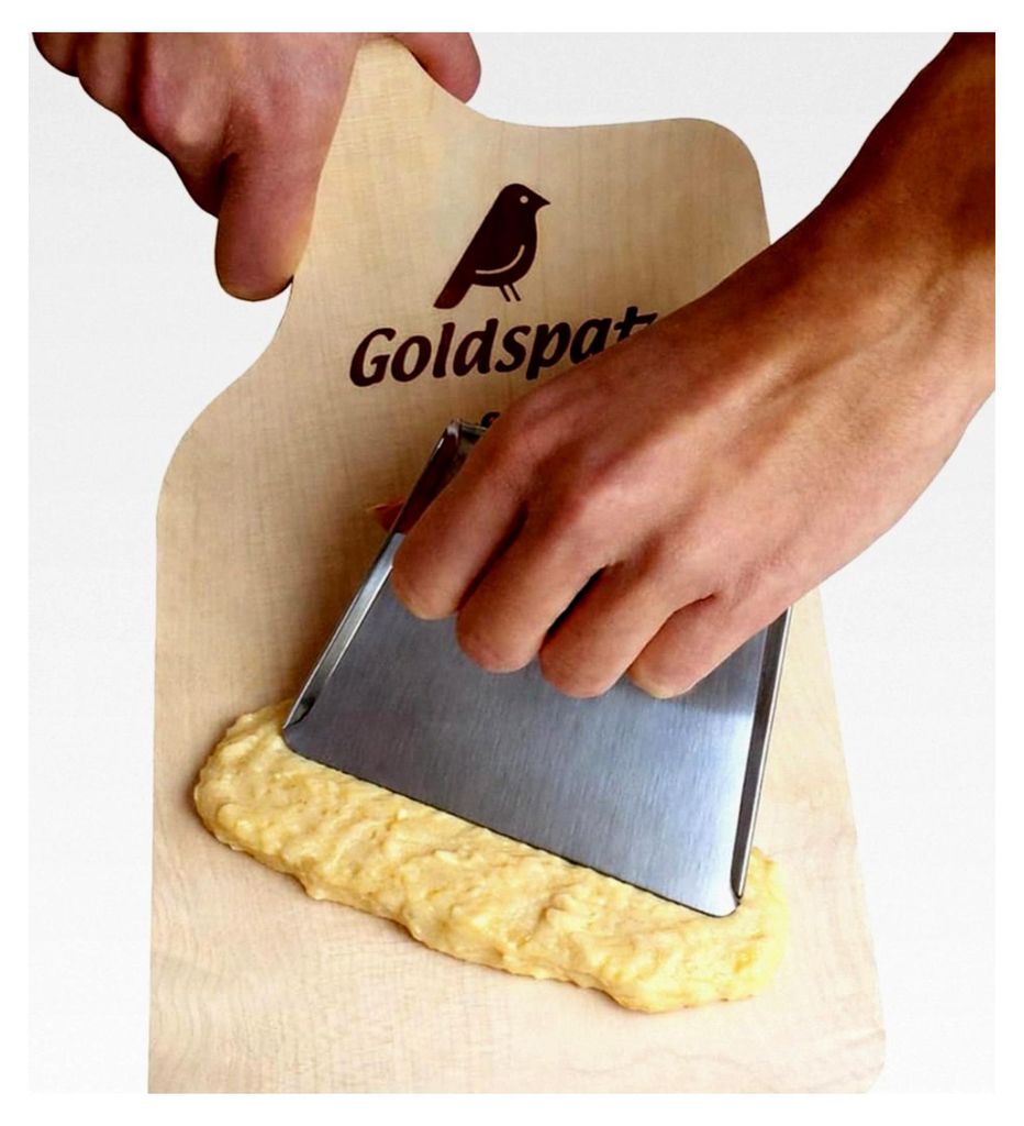 Ergonomisches Spätzlebrett mit Schaber