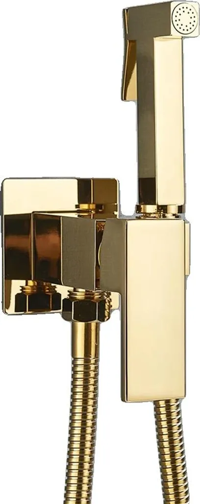 Robinet de Bidet Mural Or A en Laiton Robuste - Finition Luxueuse