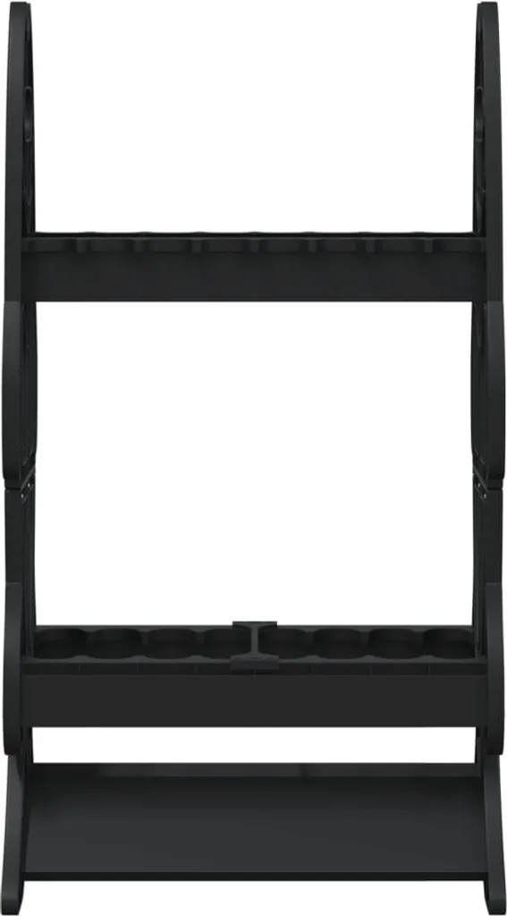 Support de rangement canne à pêche pour 16 unités - Rack noir compact - 5