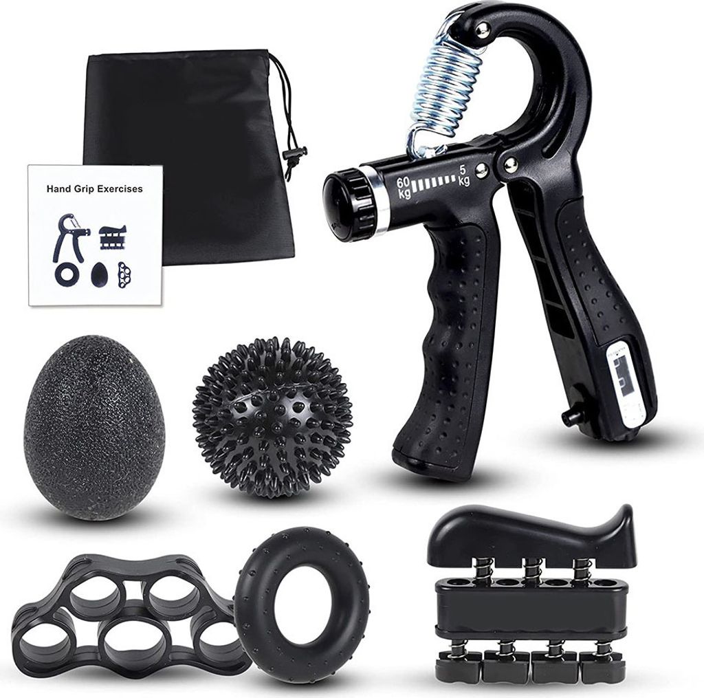 INF Trainingsgeräte für Finger- und Handtraining 6 Teile Produktbild 