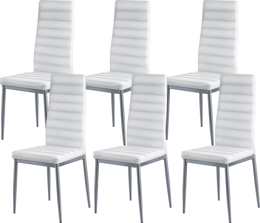 SucceBuy Chaise de salle à manger moderne (lot de 6) au Image du produit 