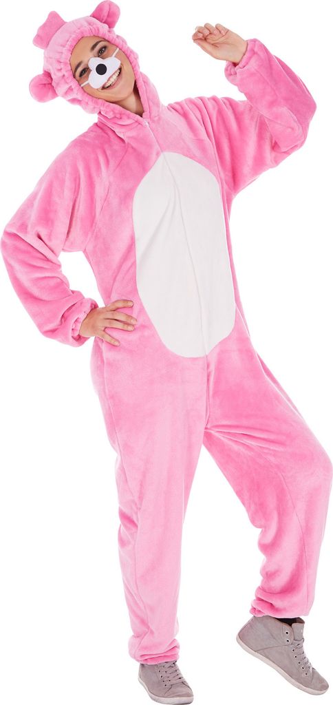 Kostüm Bärenoverall - pink, M Produktbild 