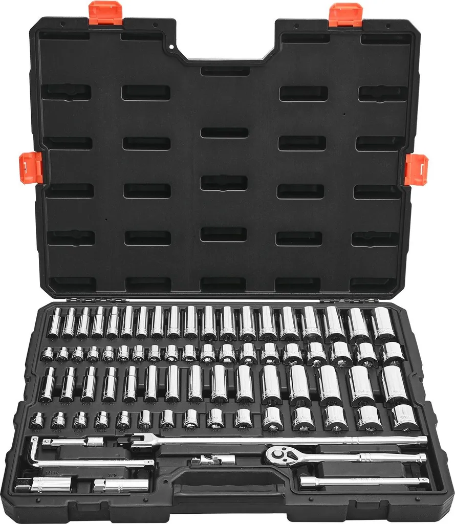 Mallette de serrage 76 pièces pour entretien mécanique et auto complet
