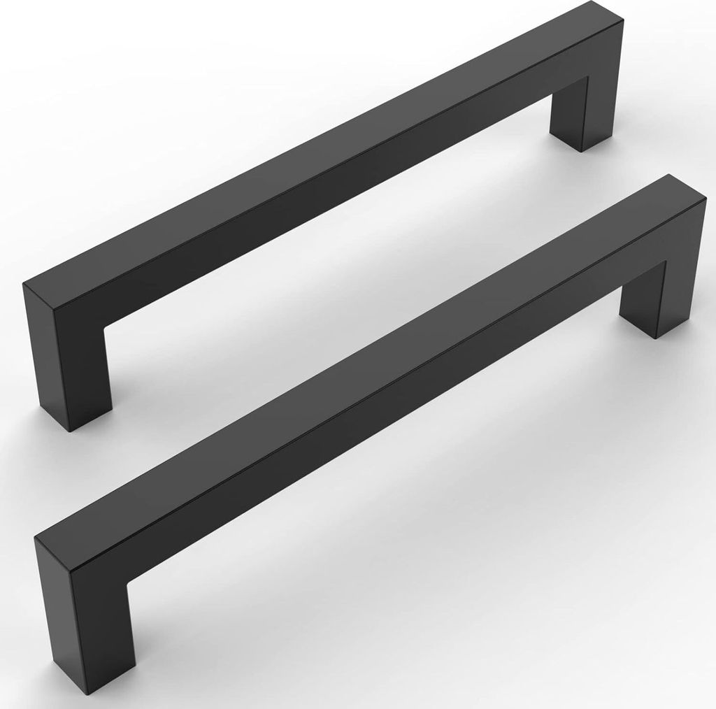 10 Pack Matte Black Cabinet Pulls 5 Inch Black Kitchen Cabinet Handles Küchengriffe für Schränke Black Cabinet Hardware Stainless Steel Kitchen ...