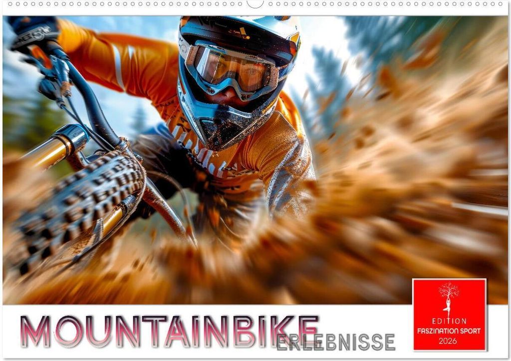 Mountainbike Erlebnisse (Wandkalender 2026 DIN A2 quer), CALVENDO Monatskalender