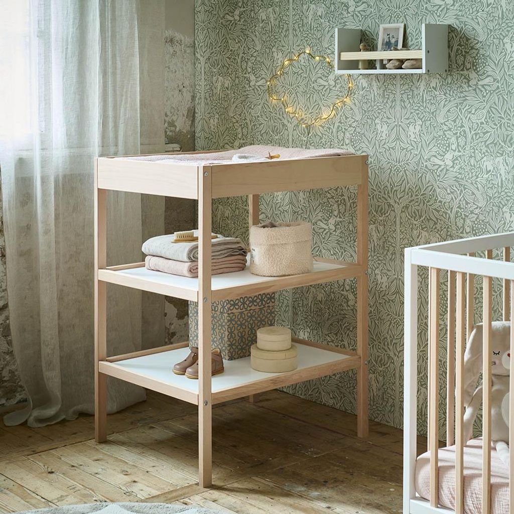 Petite Amélie Wickeltisch Hetre – Weiß – Robust und platzsparend